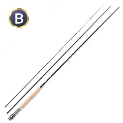 China 24ton 3 pcs 5/6# Carbon Fishing Rod 2.7m Carbon Rods 9ft Customeized Fishing Rod Fly Fishing Rods White for sale