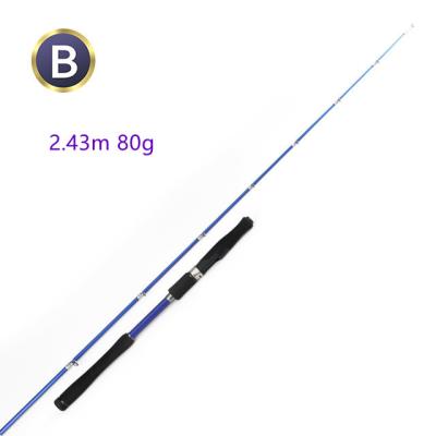 China Carbon Power Rod Carbon Fiber Open Handle 2.4m Slow Rising Fishing Rod 80g for sale