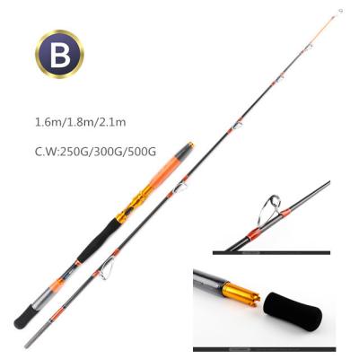 China Carbon Boat Fishing Rod 2.1M 300-500G H Action Power Trolling Fishing Rods for sale