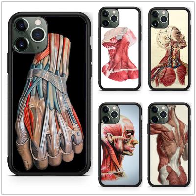 China Human Muscles xs flower xs Edge Book Soft Eco-friendly Soft Side Phone Case For Iphone mini Se 12 8 13 plus 11 pro TPU Cover Max Bags for sale