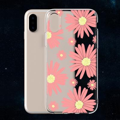 China Eco-friendly Pink Sun Flower Chrysanthemum Phone Case For iPhone 13 Factory Price Mobile Cover For Apple iPhone 11 12 pro xs max cover for sale