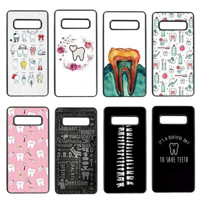 China Cute Funny Eco-friendly Teeth And Dentists Cartoon TPU Phone Case For Samsung s6 plus s7 edge s8 s9 s10 plus lite e note8 note9 case for sale