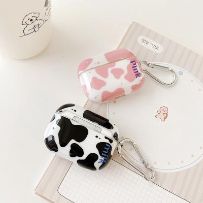 China Leopard Airpods Case Cow Glossy Printing IMD Soft Earphone Cover Case For Airpods 1 Pro Silicone Filling Box 2 Case Cover for sale