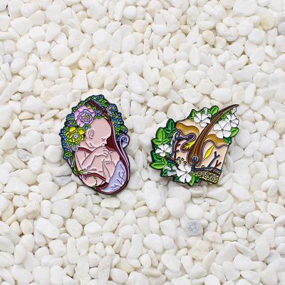 China Europe Hair Pin Neural Tissue Growth And Life Internal Organs Modeling Pins Nurture Medical Jewelry Doctor Graduation Gift for sale