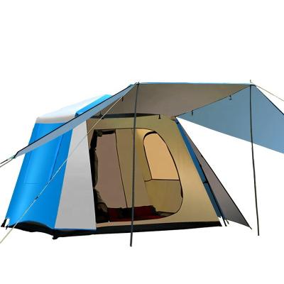 China Hot Selling Double Layers Waterproof Structure Full Automatic Multi-person Tent One Bed Room Portable Folding Living Room Tent for sale