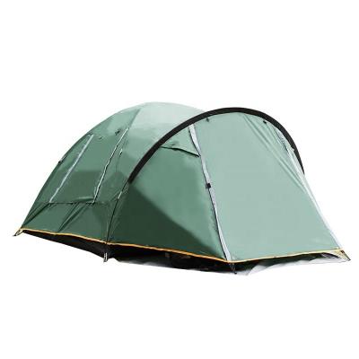 China Extended Type Hot Selling Various Colors One Bedroom Two Vestibule 3-4 Person Waterproof Camping Tent for sale