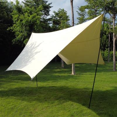 China Hot sale 4.2*4.4M cotton awning camp TC cotton outdoor hexagonal polyester windproof cotton tarpaulin fashion windproof for sale