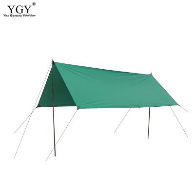 China Extended Type YGY Different Sizes Polyester Tarpaulin Oxford Fabric Hot Outdoor Tent Sun Shelter Tarpaulin Different Colors Waterproof Tarpaulin 3*5M for sale