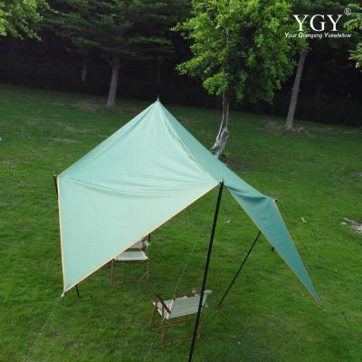 China Hot Sale 3*4M Silver Coated Oxford Hot Sale 3*4M Tent UV Resistance Fabric Sun Shelter Sun Shelter Camping Hammock Tarp Garden Waterproof Tarp for sale