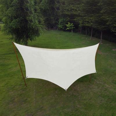 China Hot Sale 5.1*5.1M Outdoor Octagon Thickened TC Cotton Polyester Cotton Tarpaulin Anti-UV Sunscreen Windproof Awning for sale