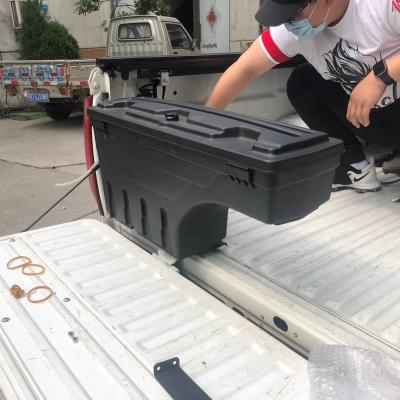 China 4x4 exterior decoration PICKUP TRUCK ACCESSORIES STORAGE BOX SWING CASE OFFROAD TOOL BOX WITH LOCK FIT FOR NAVARA NP300 for sale