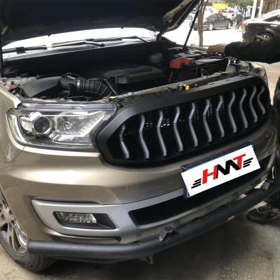 China ABS ACCESSORIES AUTOMATIC OUTDOOR PICKUP TRUCK GRILL FRONT OFFROAD FIT FOR EVEREST EFFORT 2019 2020 for sale