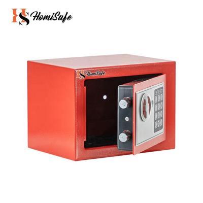 China Home Office Hotel Security Homisafe Customize On Wall Portable Mini Home Security Metal Jewelry Safe Box for sale