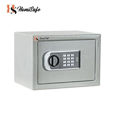 China Homisafe Mini Steel Home Hotel Security Porcelain Good Quality Metal Cash Safe Box for sale