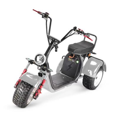 China Unisex Electric Motorcycle With Seat 3 Wheels Scooter 4000w Powerful Adult Citycoco Off Road Scooter for sale