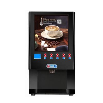 China Commercial Coffee Vending Machine 4 Kinds Commercial Coffee Ice Machine Hot Cold Instant Coffee Drinks Dispenser for sale