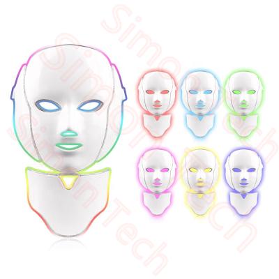 China Pigment Removal Simon Led Light 7 Color Device Skin Rejuvenation Ance Facial Treatment Best Selling Led Light Therapy Mask for sale