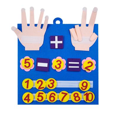 China Preschool Eductional Toys New Children's Educational Math First Education Number Board Felt Book Busy Kids Board Sensory Learning Toys for sale