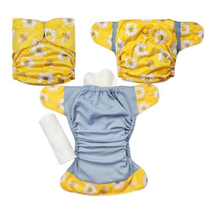 China Hot Selling Cloth Printed Cloth Diapers Waterproof Pants Printing AWJ Custom Diaper Reusable Cloth Diaper For Baby for sale