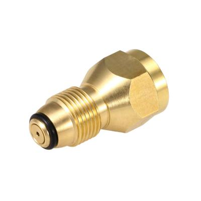 China For BBQ Propane Refill Adapter for 16.4 oz Propane Cylinder, Fill 1 Pound Bottle from 5-100lb Tank, Solid Brass Propane Refill Adapter for sale