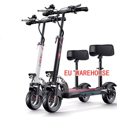 China CE ROHS 48V 12.5AH unisex folding electrico scooter adultos stock warehouse Eu adult electric scooter with seat for sale