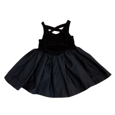 China 2021 Backless Dress Suspender Fashion Baby Princess Dress Summer New Retro Washable Girls' Dress for sale