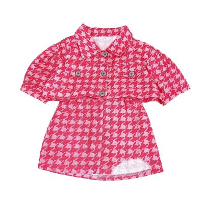 China Children's two-piece pink skirt denim children's coat Korean children's dress summer Chinese style girls' summer fashion suit for sale