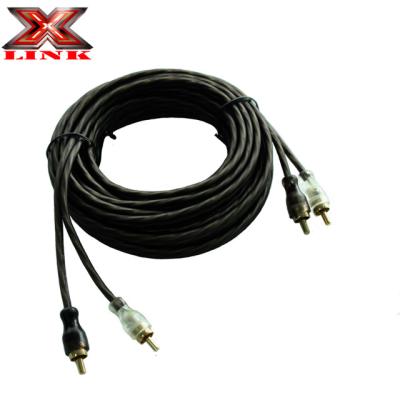 Chine 2 câbles audio RCA plaqués en or de mâle à mâle pour haut-parleur stéréo ou connecteur de subwoofer à vendre