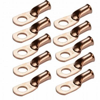 China CSA Certified 1/0 AWG Tinned Copper Lugs Ring Terminals Connectors with Heat Shrink for sale