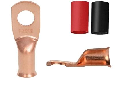 China High Breaking Capacity Copper Ring Terminals for Battery Cable Ends AWG 2 4 6 8 10 Gauge for sale