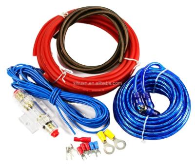 China Aluminum Clad Steel Conductor 4 Gauge OFC High Current Amp/subwoofer Wiring Kit for sale