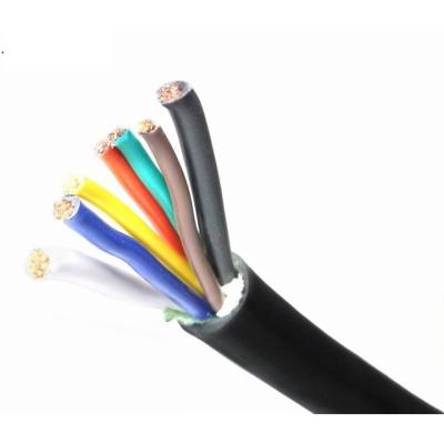 China 7 núcleo chaqueta negra 5C Way Pin Cable de iluminación de remolque con conductor de cobre recocido en venta