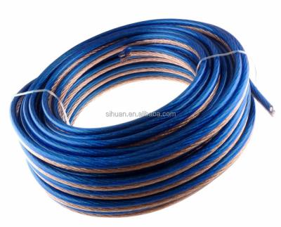 Cina Cavo per altoparlanti di auto trasparente trasparente abito in PVC 14 Awg in vendita