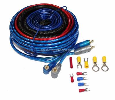 China Kit de cableado del conector de color oro 4/8 de calibre para el amplificador de automóviles en venta