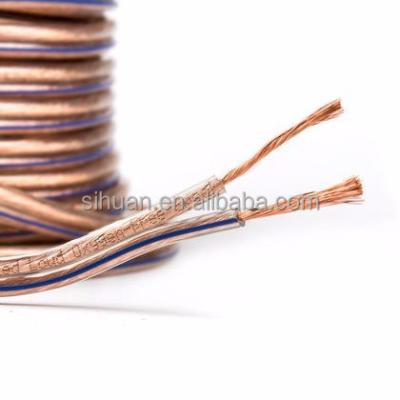 Cina Giacca in PVC trasparente 14AWG filo altoparlante flessibile 200 piedi / 60,9 metri per diffusori per casa e auto in vendita