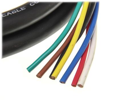 China 100% Copper Inner Conductor Trailer Light Wire For Trailer Light Cable 7 Colors Cores for sale