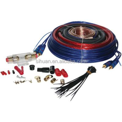 China Kit de cableado de amplificadores de automóviles de 4 gauge con compatibilidad de bajo voltaje y aislamiento de PVC en venta