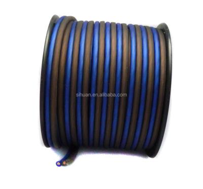 China 14 16 Ga Awg Gauge Twisted Pair Speaker Wire For Car Audio Equipment In Black Blue for sale