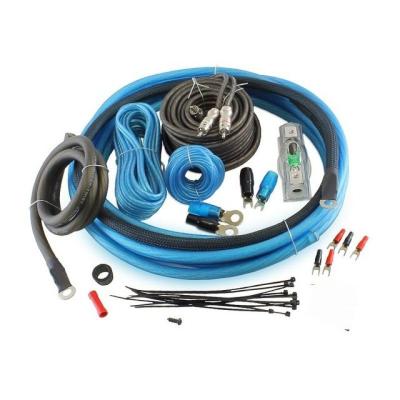 China Full U.S. Specification CEA-2015 Compliant OFC Copper Car Amplifier Wiring Kit 0GA AWG for sale