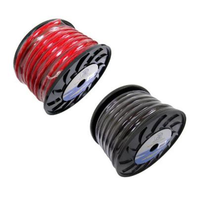 China Soft PVC Jacket Super Soft Flexible Frosted 0ga Car Amp Power Cable Wire in Any Color for sale