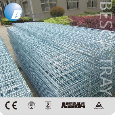 China Besca Steel Lightweight Steel Basket Under Desk Wire Mesh Cable Tray for sale