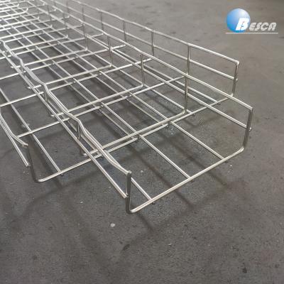 China Commercial And Light Industrial Place Ceiling Rack Trapeze For Wire Mesh Cable Tray Zinc Cable Tray for sale