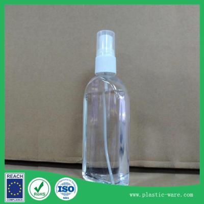 China supply PET 80ml oblate bottle in clear color with pump head plastic bottle for sale