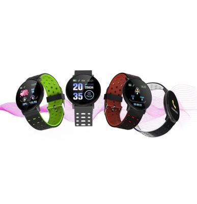 China Heart Rate Round Smart Watch 119Plus Heart Rate Monitor And Blood Pressure Wristband Reloj Smart Watch for sale