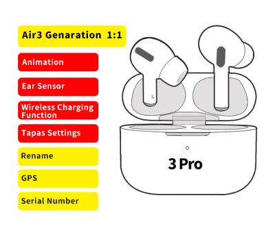 China Stereo Sound Airs Pro Original 1:1 Gps 3 Pods Setting To Rename I12 Tws Wireless Earphone Earbuds Headset for sale