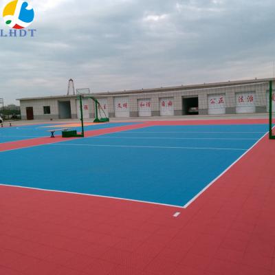 China Eco-friendly Porcelain Manufacturer Indoor And Outdoor Use Portable Sports Flooring Volleyball Surface And Court Tiles for sale