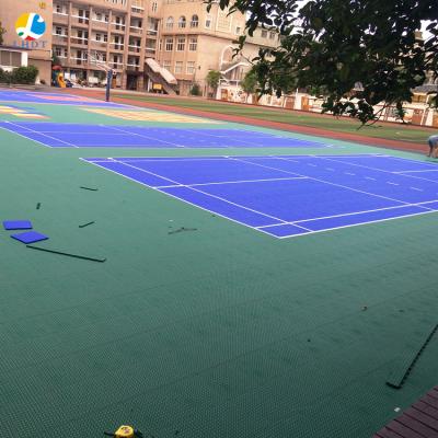 China Modern Synthetic Plastic Floor Mat Basketball System Badminton Tile Basketball System Sports Court Rubber Tiles for sale