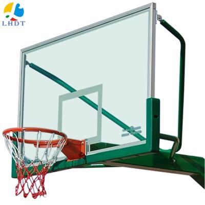 China For indoor and outdoor backboard Linghan sports professional PU protect padding for tempered glass view aluminum basketball backboard for sale