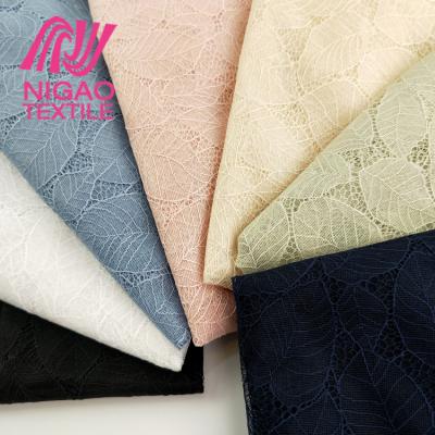 China Wholesale Shrink-Resistant Beautiful Soft Breathable Women's Lace Fabric 100%Nylon In Stock For Dress for sale