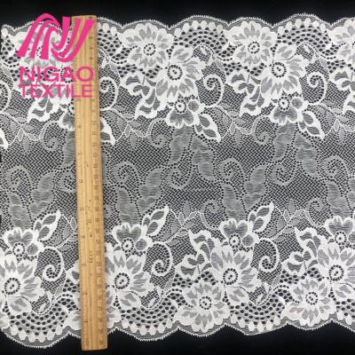 China Custom Color Strench Spandex Tulle Fabric Voile Border Lace Handfeeling Trim Shrink-Resistant For Sexy Underwear Lingerie for sale